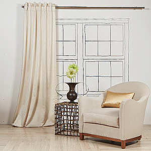 Ann Gish Art of Home Imprint Pearl Curtain Panel