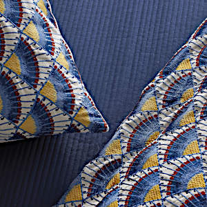 Ann Gish Designs Maiolica Duvet & Throw & Pillow Collection - View #3.