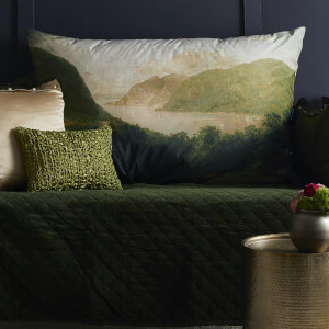 Ann Gish MET x Landscape Hudson River Scene Pillow