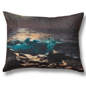 Ann Gish MET x Seascape Wood Island Light Pillow