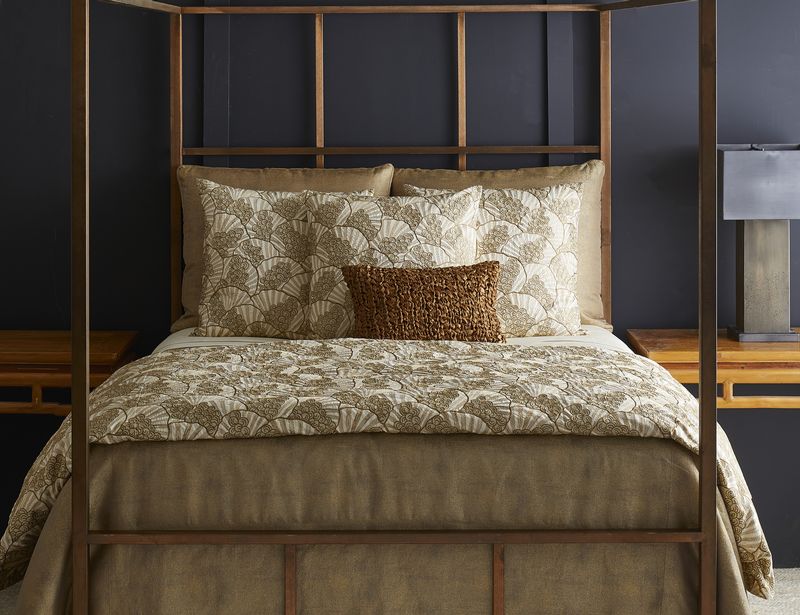 Ann Gish Designs Second Empire Duvet & Pillow & Throw Collection - Room View.