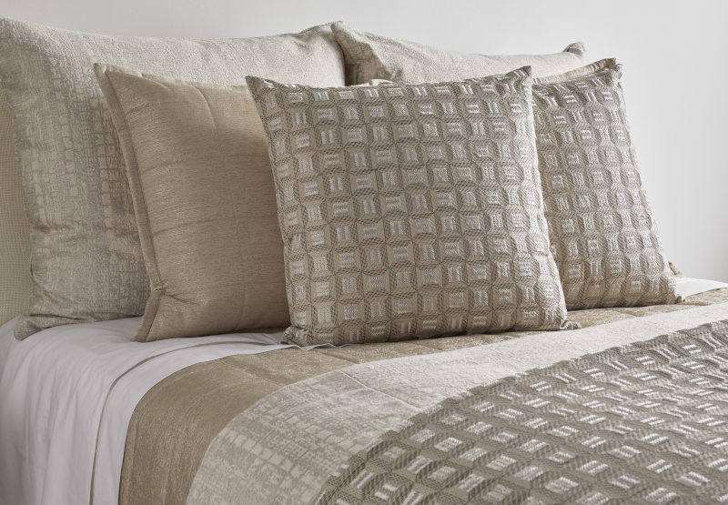 Ann Gish Designs Collonade Throw & Pillow Collection - Room View.