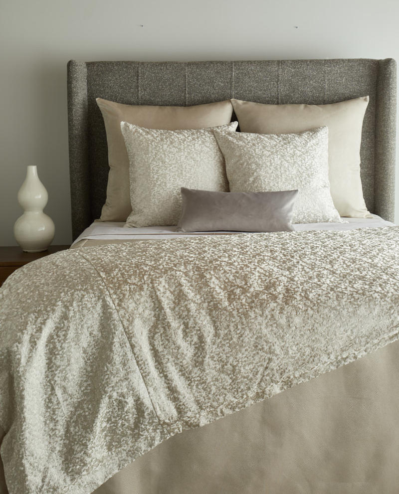Ann Gish Designs Diamond Dust Duvet & Pillow & Throw Collection - Room View.