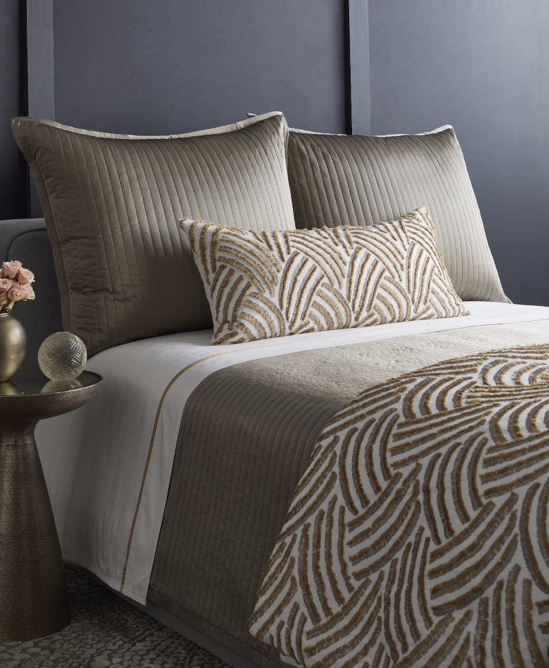 Ann Gish Designs Trevi Duvet & Pillow & Throw Collection - Room View.