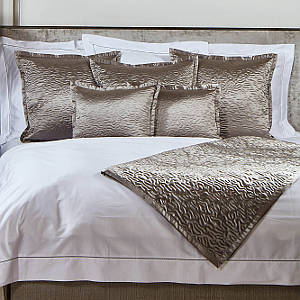 Ann Gish Vermicelli Bedding Collection in Silver