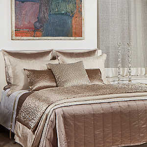 Ann Gish Vermicelli Bedding Collection in Taupe