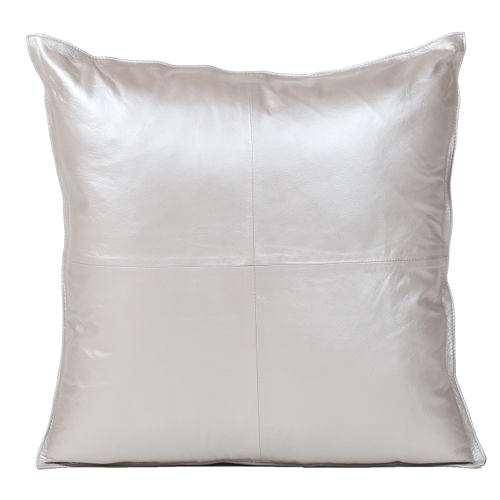 Fibre by Auskin Dull Silver Cowhide Decorative Pillows