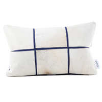 Fibre by Auskin Cowhide Parcele Blue Decorative Pillows