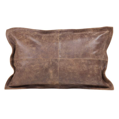 Fibre by Auskin Vintage Brown Cowhide Decorative Pillows - Rectangular