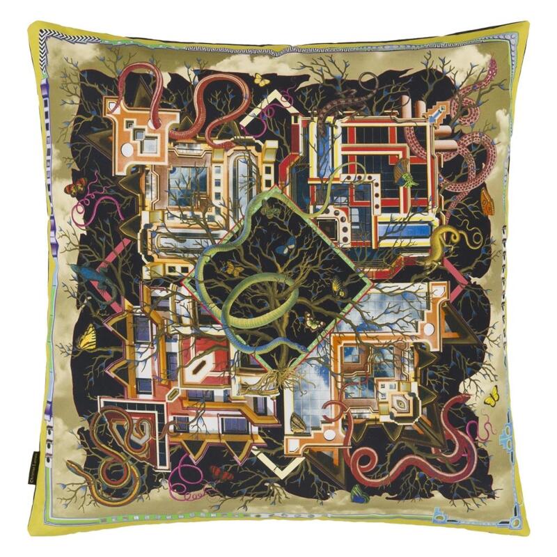 Christian Lacroix Archeologie Mosaique Decorative Pillow - Front