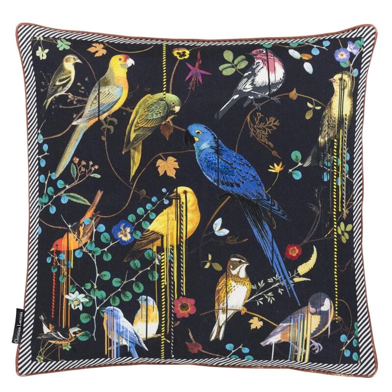 Christian Lacroix Birds Sinfonia Crepuscule Decorative Pillow - Front