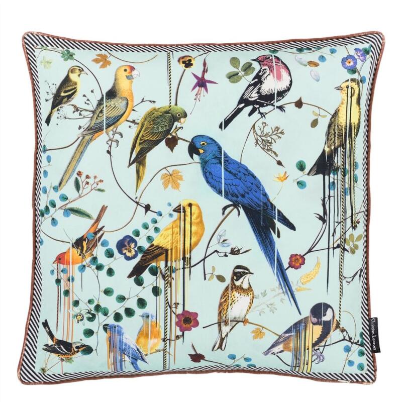 Christian Lacroix Birds Sinfonia Crepuscule Decorative Pillow - Reverse