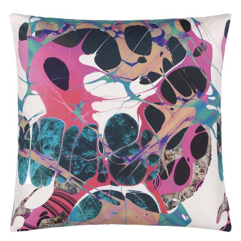 Christian Lacroix Lacroix Paradise Flamingo Decorative Pillow - Reverse