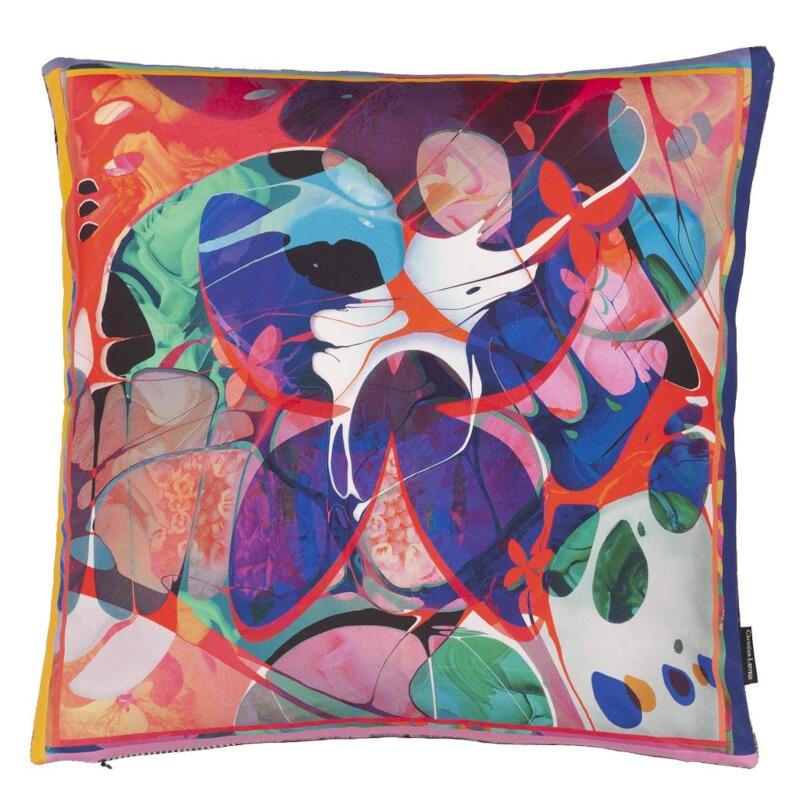 Christian Lacroix Pantera Multicolore Decorative Pillow - Reverse