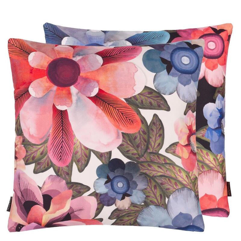 Christian Lacroix Vallarta Flamingo Decorative Pillow - Front and Reverse