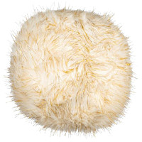 Cloud9 Design Aspen ASPEN-FURBALL-IVGD Decorative Pillow Ball