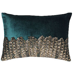 Cloud9 Design Adana Gold Beadwork Decorative Pillows - 14x20.