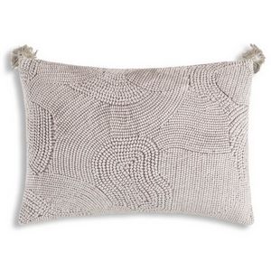 Rouched velvet pillow - AMAYA02C-GY (14x20)