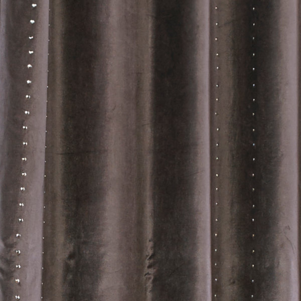 Cloud9 Design Ciro Drapery Panel - Charcoal Close-up.