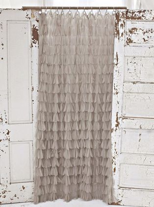 Couture Dreams Chichi Shower Curtains - Sable