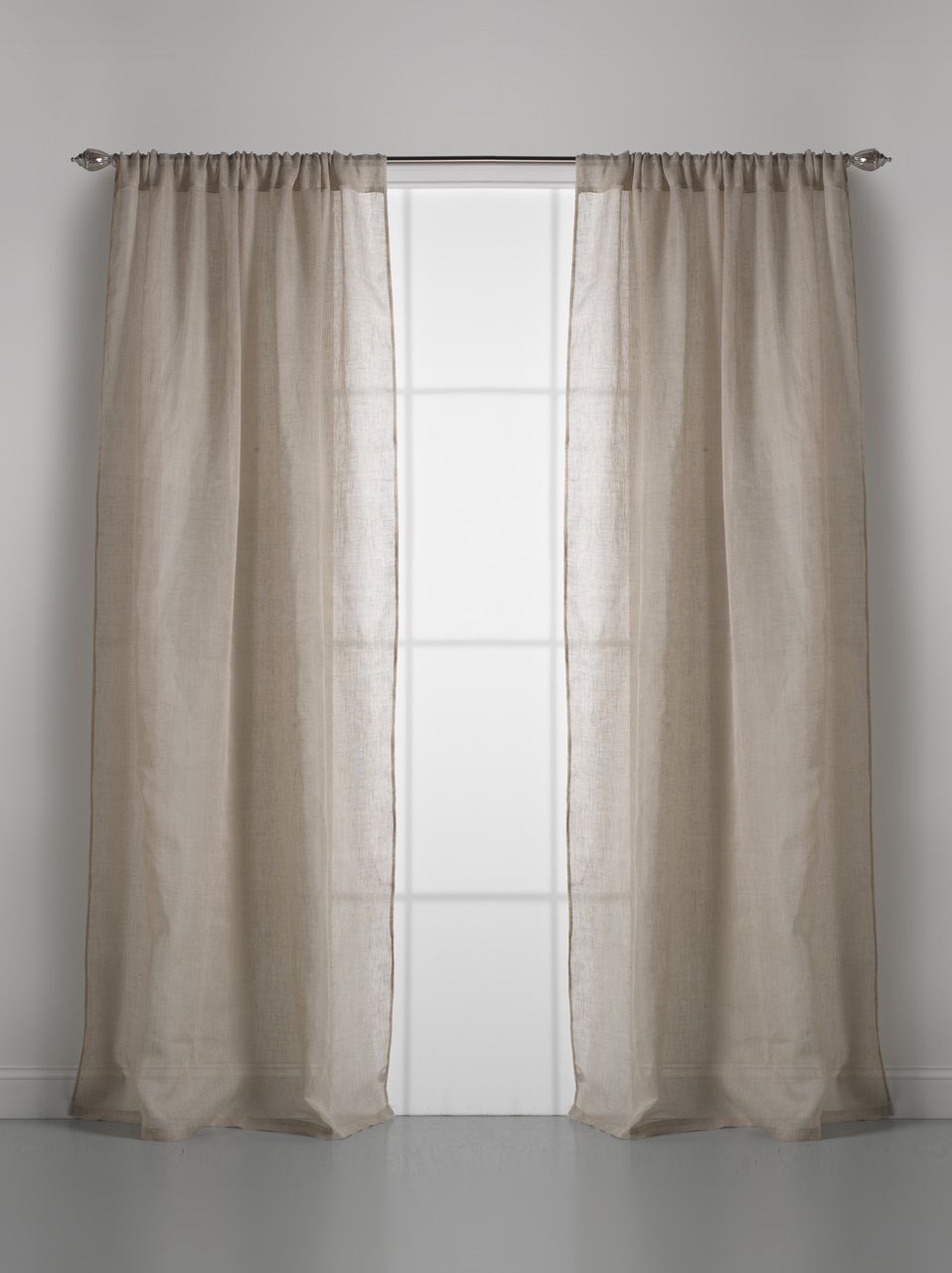 Couture Dreams Solid Linen Gauze Window Curtain
