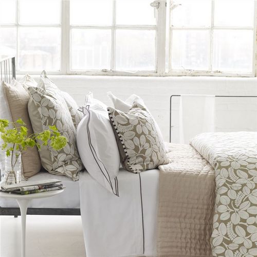 Designers Guild Chenevard Natural & Chalk Quilts & Shams - View #1