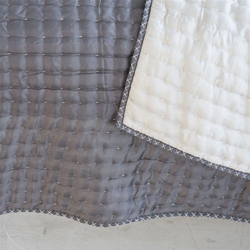 Designers Guild Chenevard Silver & Slate Quilts & Shams - View #2