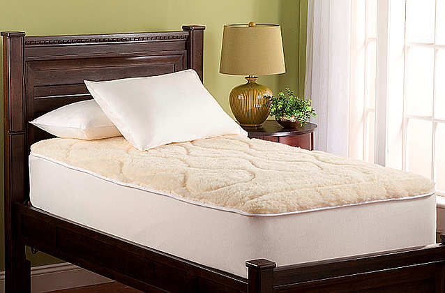 Downright Wool Mattress Pad Comfort and Support - Bedroom View
