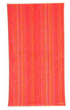 Elaiva Orange Shadows Beach Towel Pattern View.