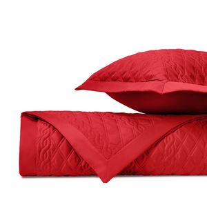 Home Treasures Abbey Quilted Bedding Fabric - Bri Red.