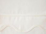 Home Treasures Amalfi Bound Inset Scallop Bedding Collection - Ivory/Ivory.