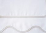 Home Treasures Amalfi Bound Inset Scallop Bedding Collection - White/Pebble.