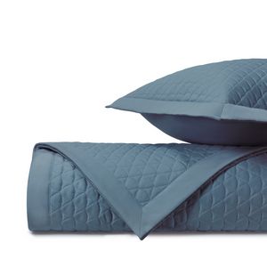 Home Treasures Anastasia Quilted Bedding Fabric - Slate Blue.
