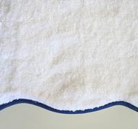 Home Treasures Antalya Bath Towels Scallop Piping Close-up  - White/Navy.