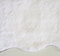 Home Treasures Antalya Bath Towels Scallop Piping Close-up  - White/Pebble.