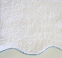 Home Treasures Antalya Bath Towels Scallop Piping Close-up  - White/Sion.