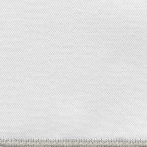 Home Treasures Arlo Table Linens Swatch - Sterling/White.