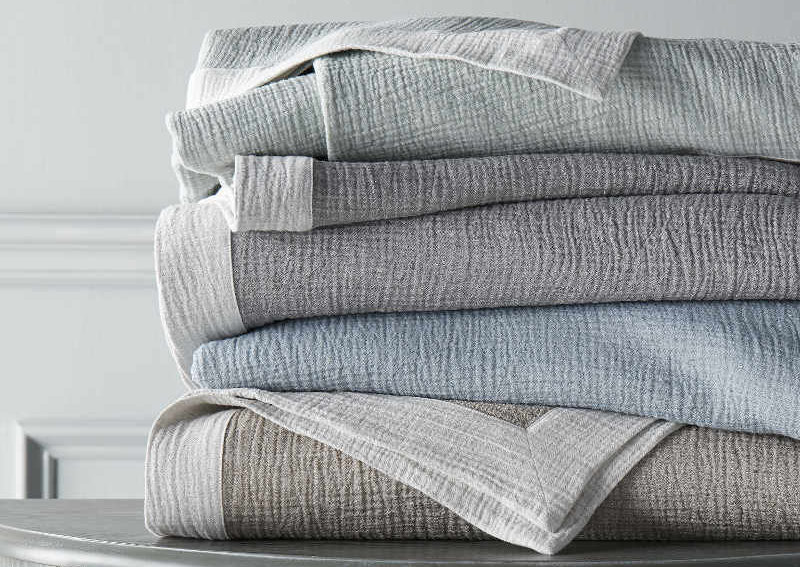 The tonal textures of this 100% cotton voile take us on a tactile journey of peaceful calm.