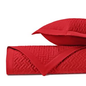 Home Treasures Basket Weave Quilted Bedding - Bri Red.