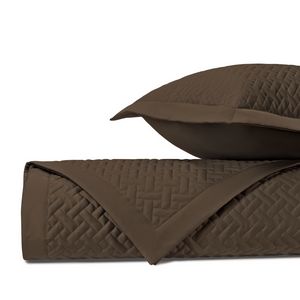 Home Treasures Basket Weave Quilted Bedding - Chocolate.