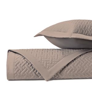 Home Treasures Basket Weave Quilted Bedding - Mist Gray.