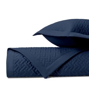 Home Treasures Basket Weave Quilted Bedding - Navy Blue.