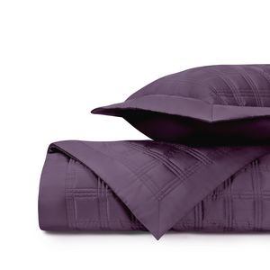Home Treasures Block Quilted Bedding - Purple.