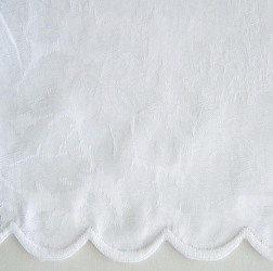 Home Treasures Blooms Table Linens Sample - White.