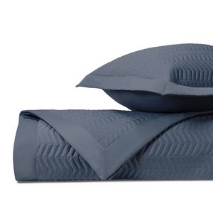 Home Treasures Chester Quilted Bedding - Stone Blue.