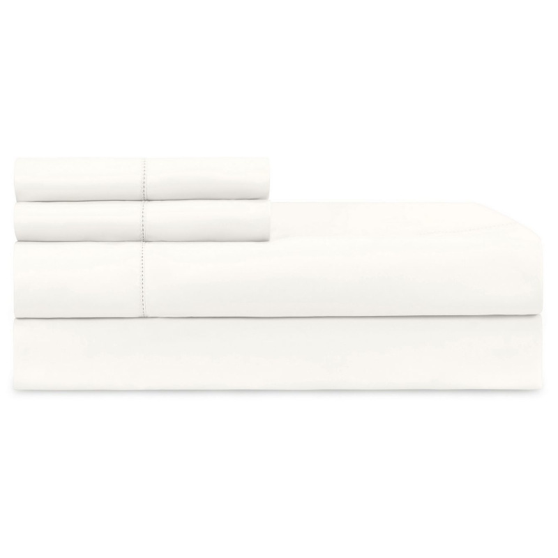 Home Treasures Bedding Darcy Percale Fabric - Natural White.