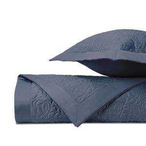 Home Treasures Elysee Quilted Bedding - Stone Blue.