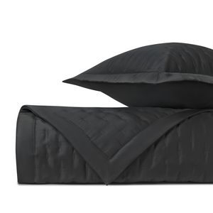 Home Treasures Fil Coupe Quilted Sateen Bedding - Black.