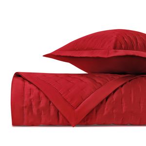 Home Treasures Fil Coupe Quilted Sateen Bedding - Bri Red.