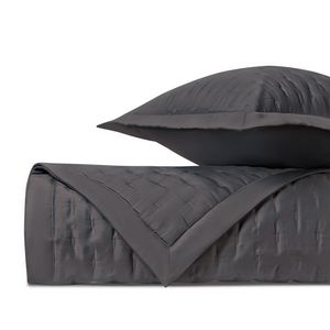 Home Treasures Fil Coupe Quilted Sateen Bedding - Grisaglia Gray.
